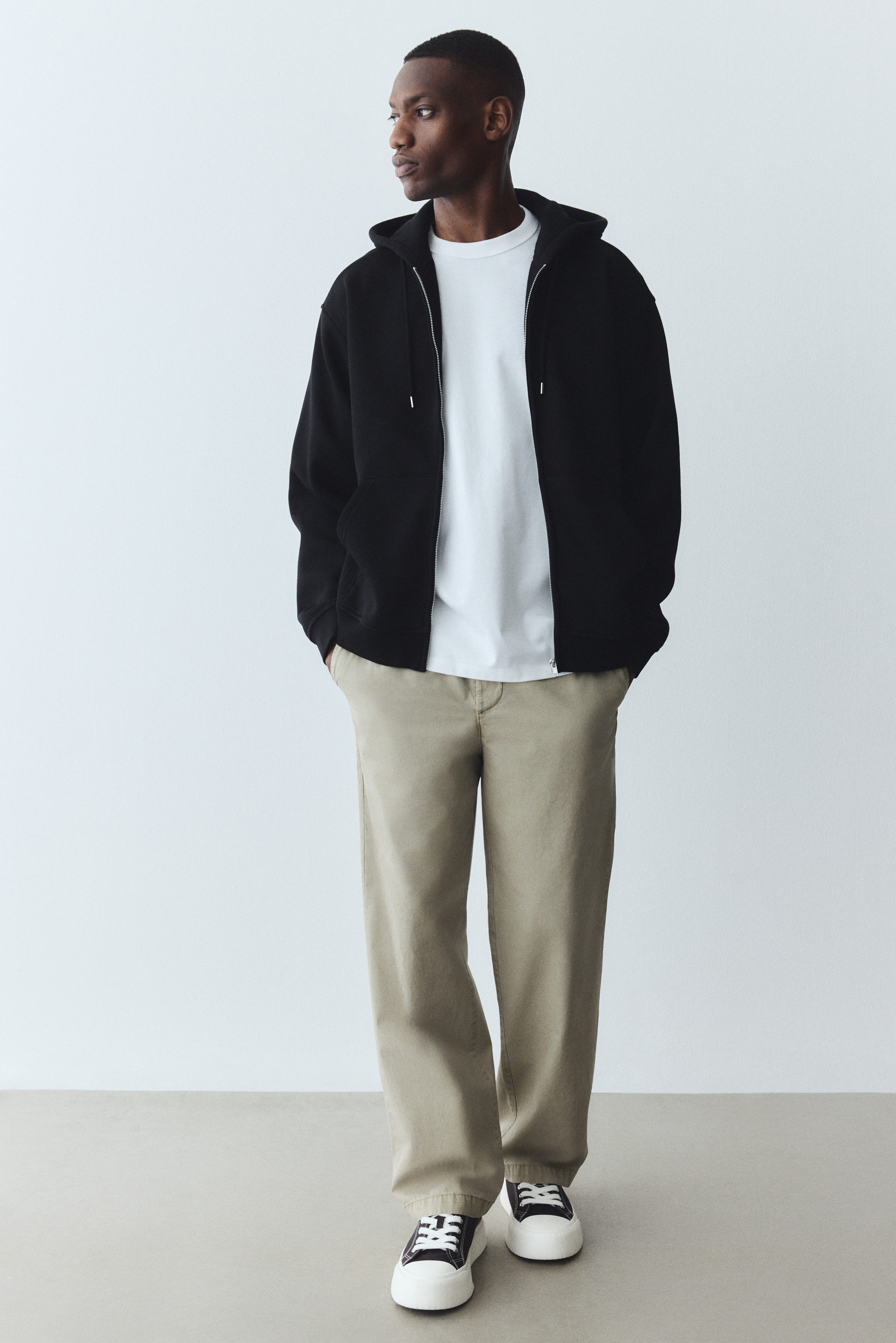 Loose Fit Zip-through hoodie