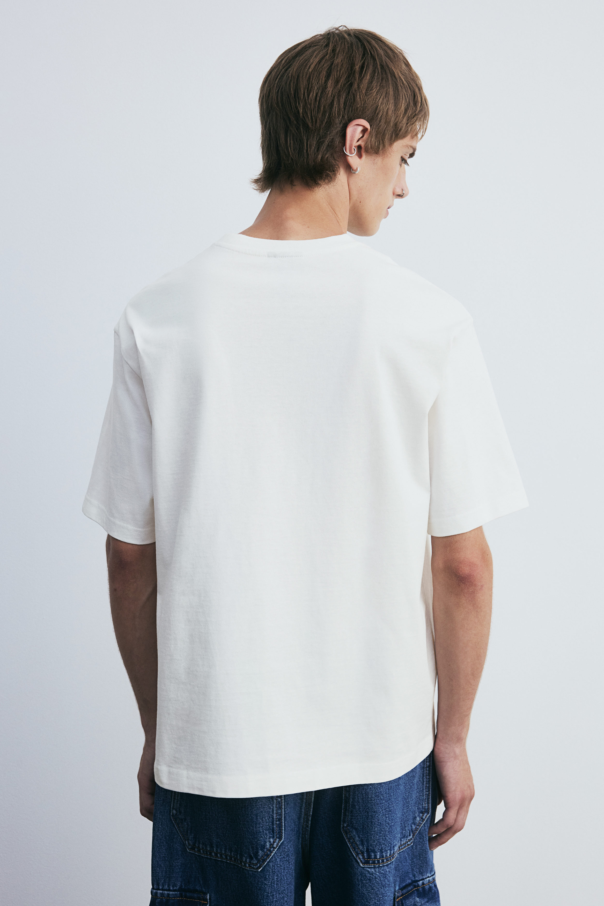 Tシャツ・カットソー HUECLOSET Tempest Loose Fit Short Sleeve T-shirt Streetwear Unisex Earth Tone Loose Fit FOG T-Shirt | HugePOD