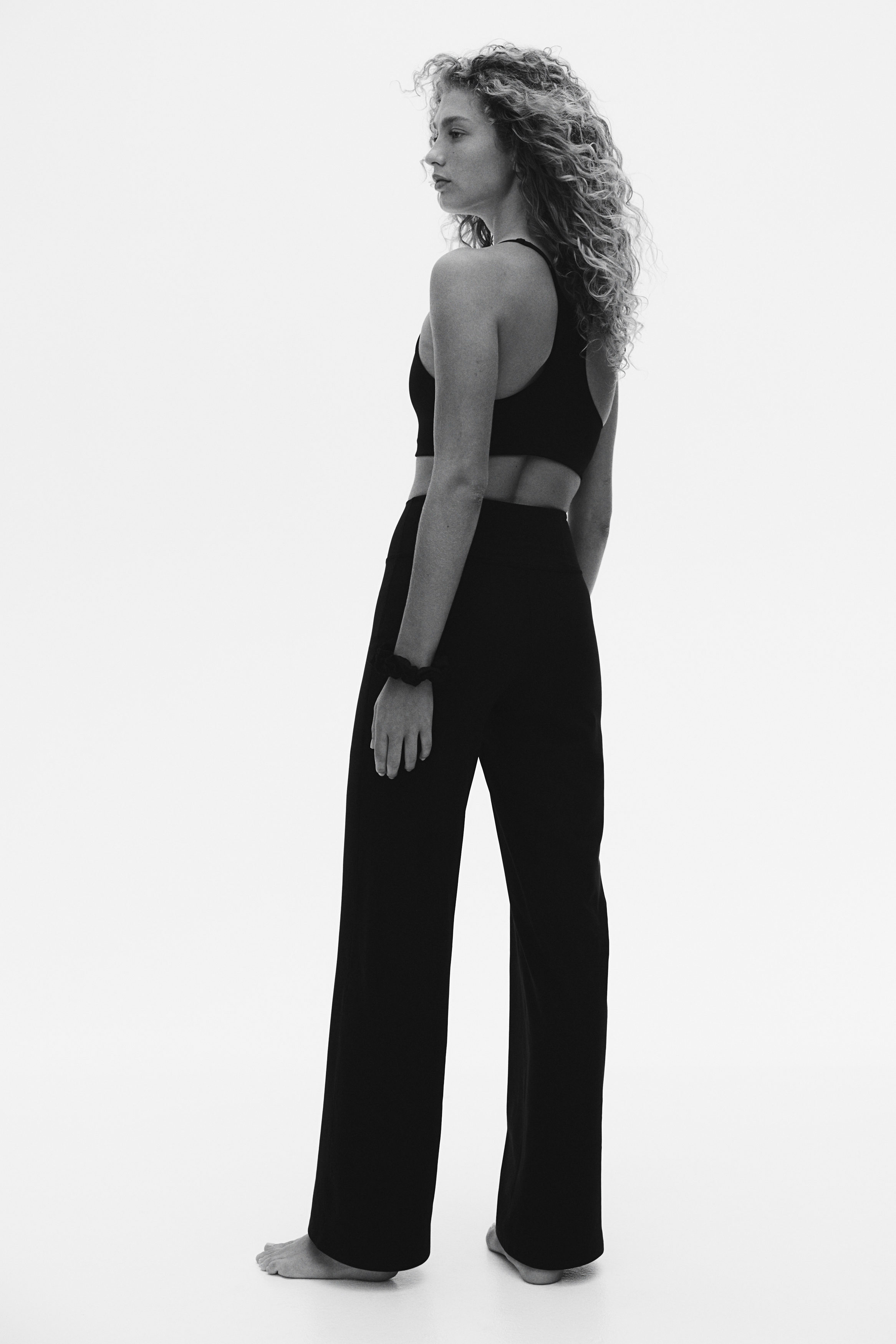flared sports trousers