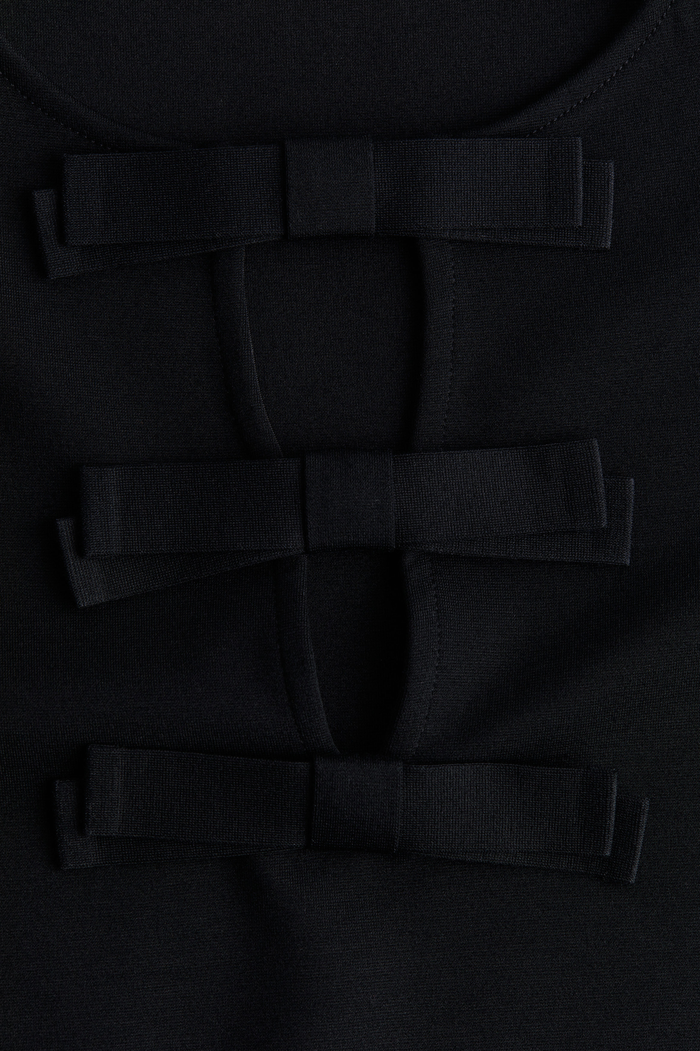 Bow-detail jersey dress