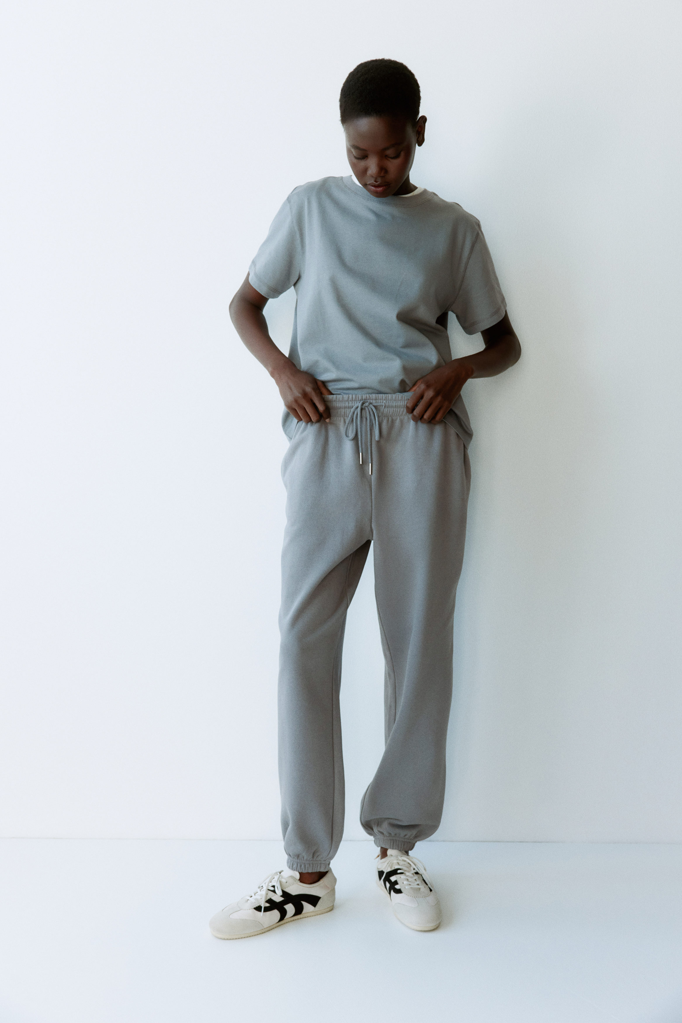Cotton-blend sweatpants