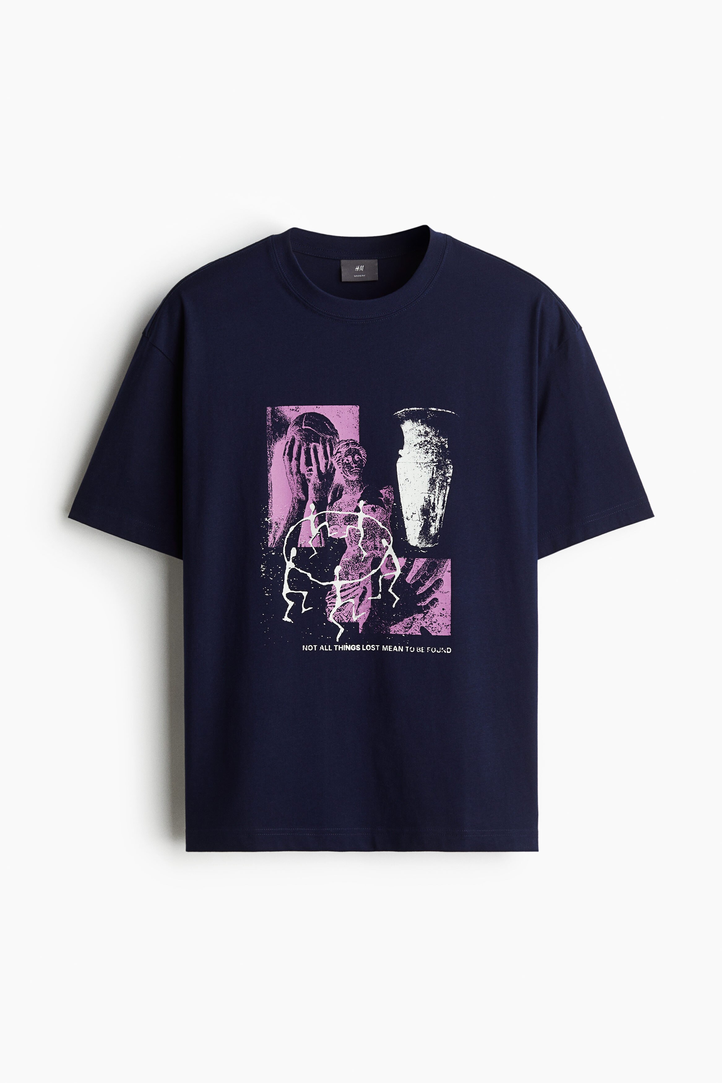 Tシャツ・カットソー WOOALONG RopeType Washed Loose Tshirt FADE NAVY WL252JST01M T-shirt with logo print | North Sails