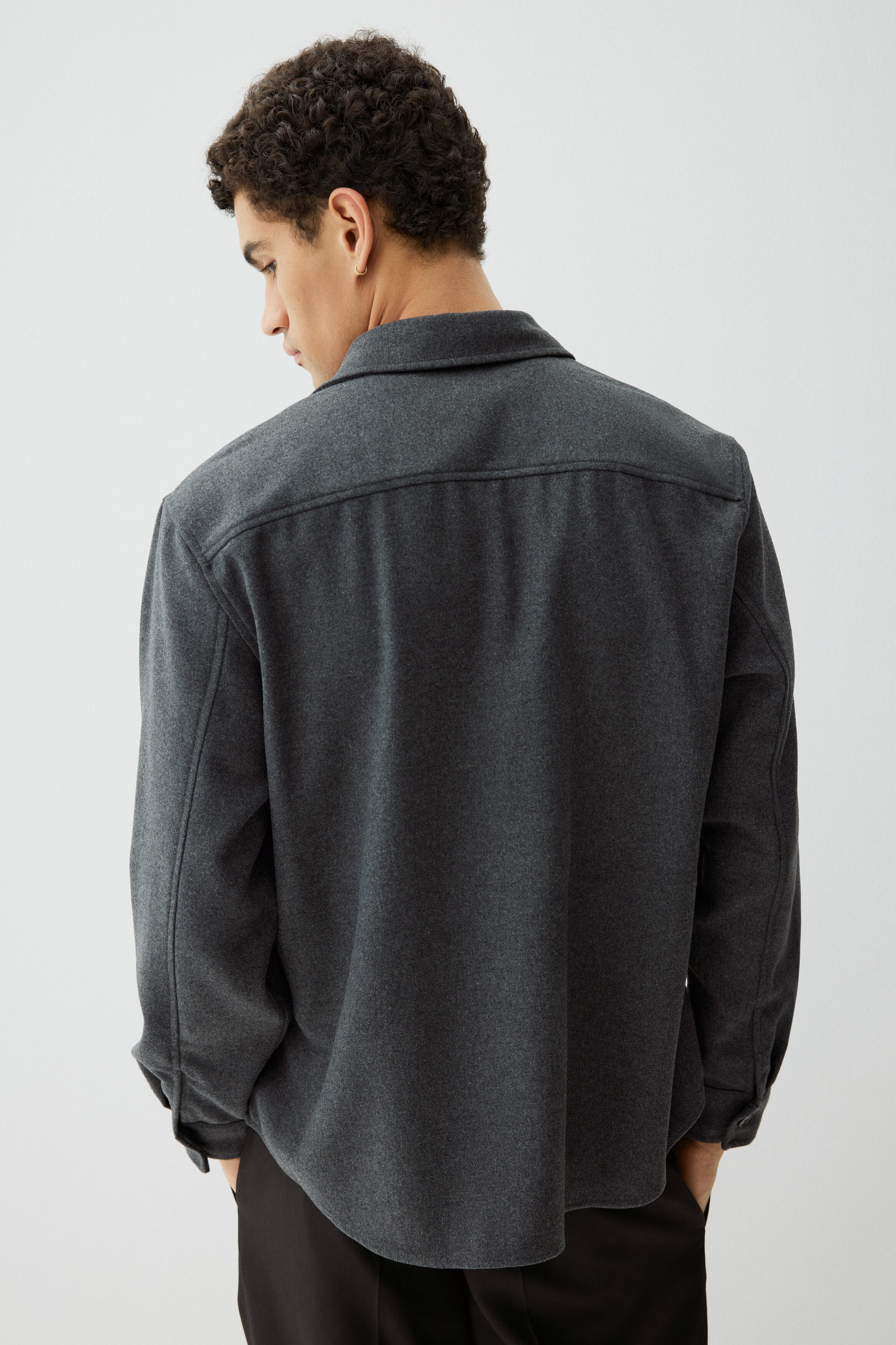 Regular Fit Felted overshirt