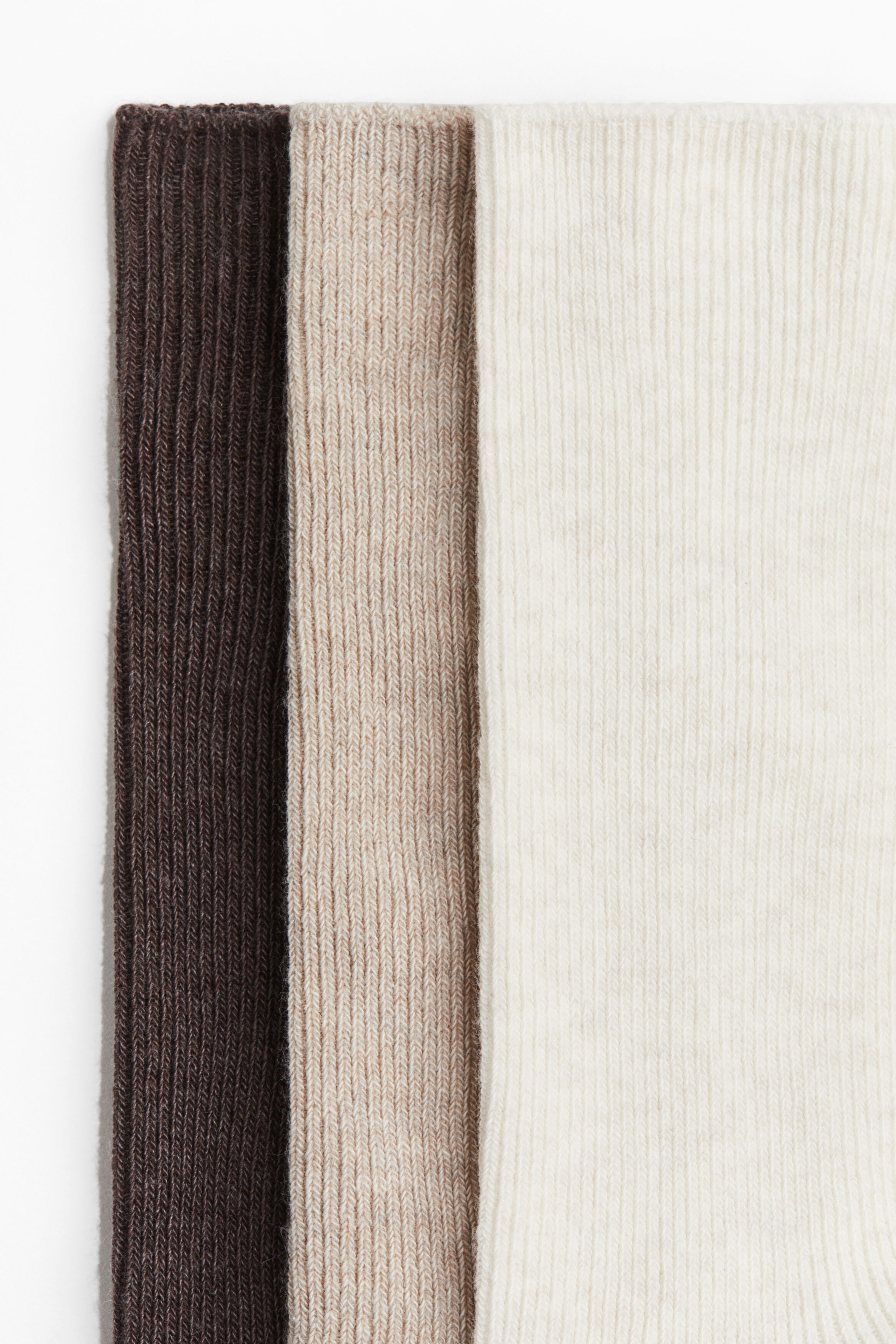 3-pack ribbed socks
