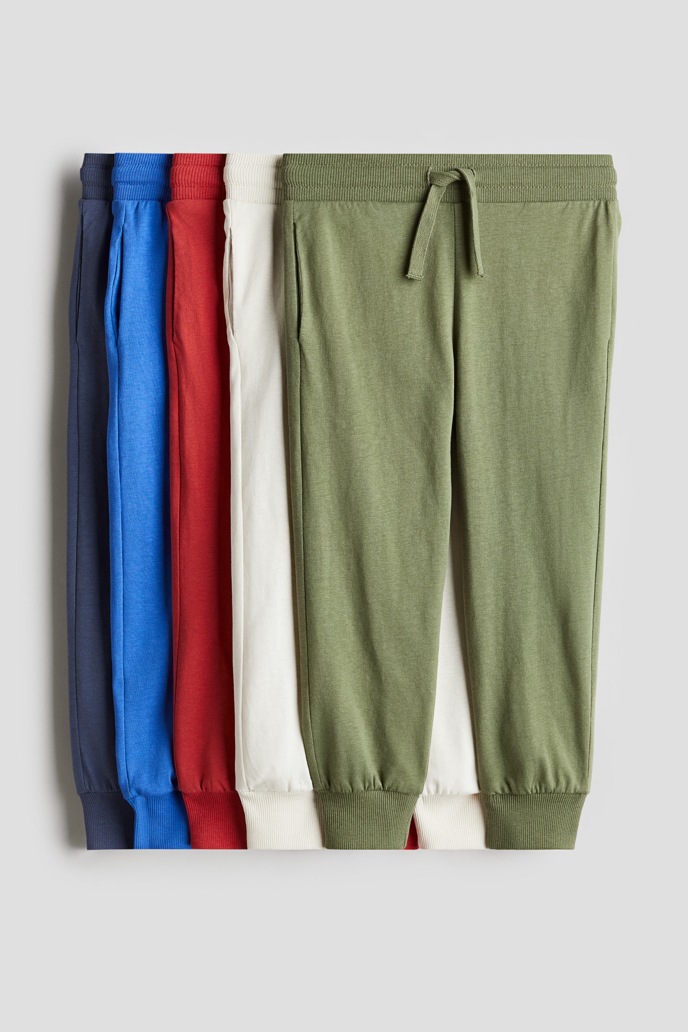 5-pack cotton joggers