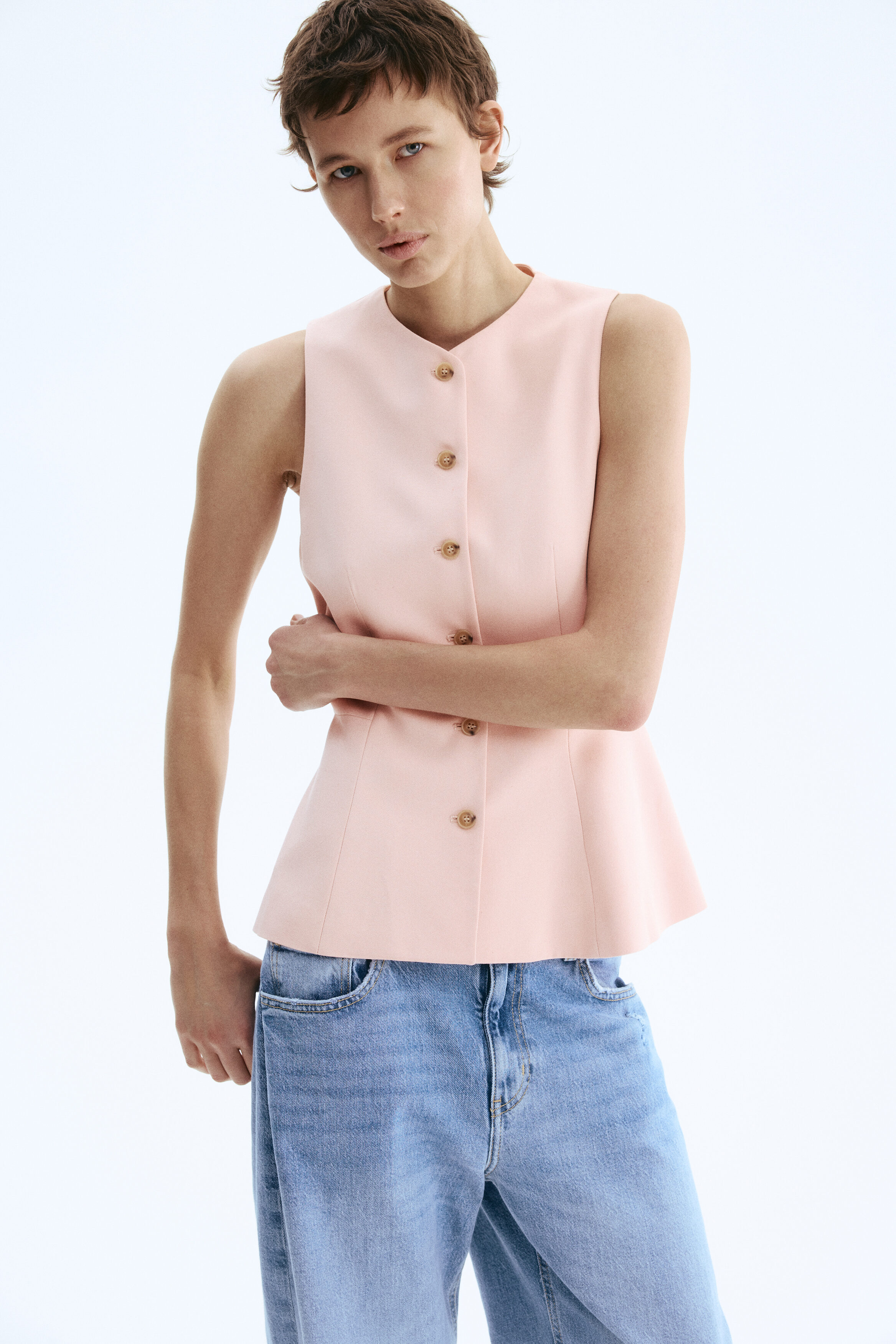 Peplum waistcoat