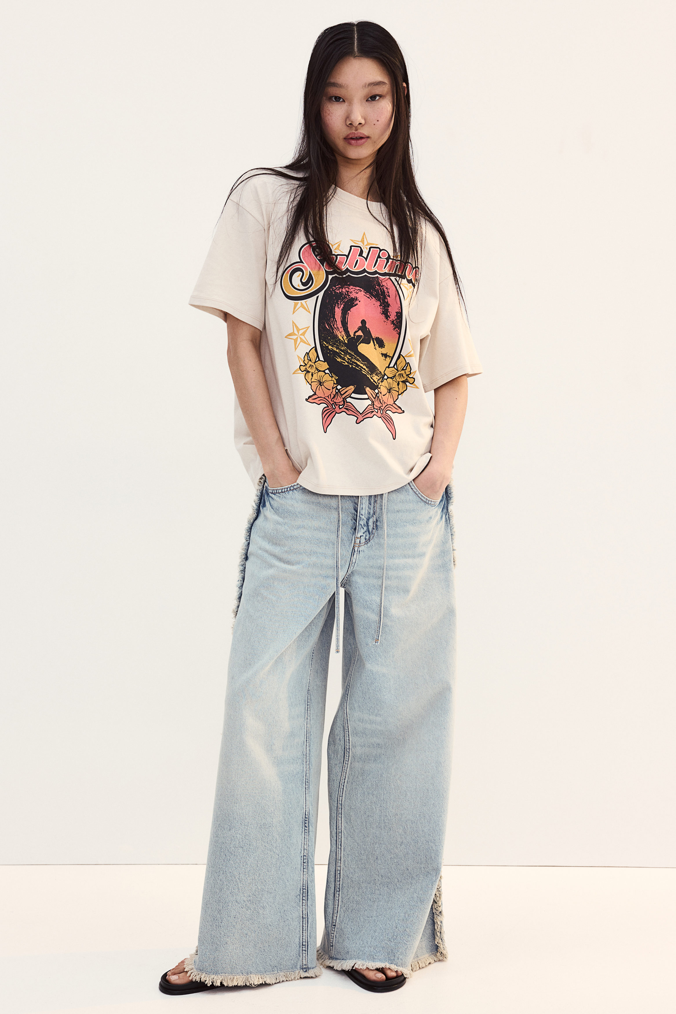 Oversized printed T-shirt