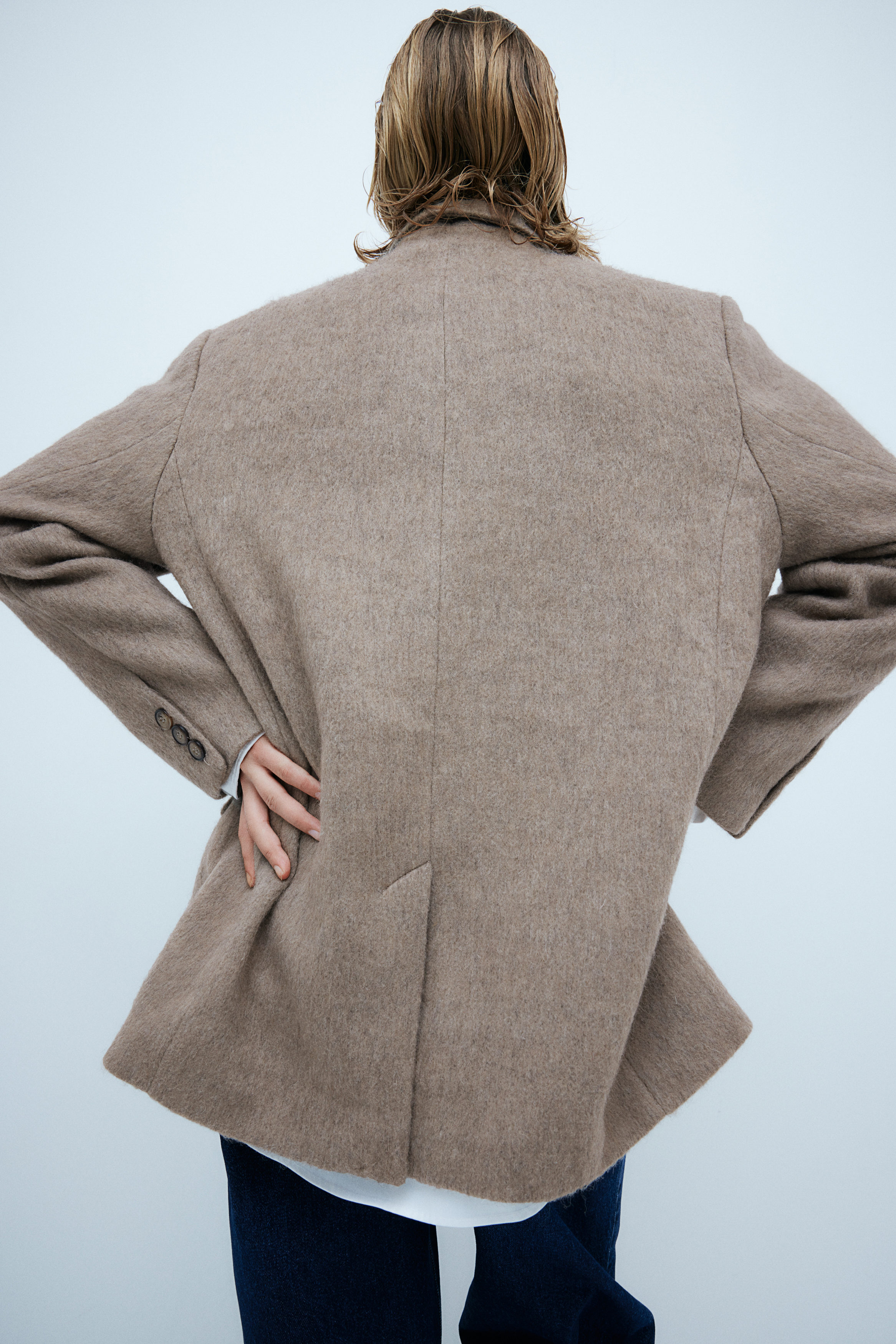 Wool-blend blazer