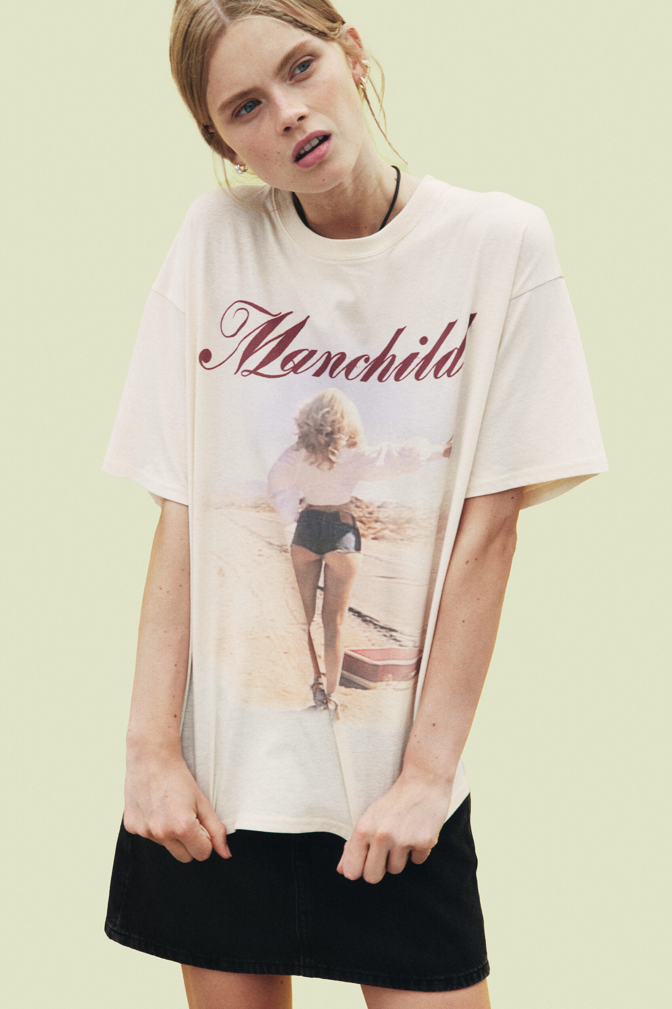 Oversized printed T-shirt