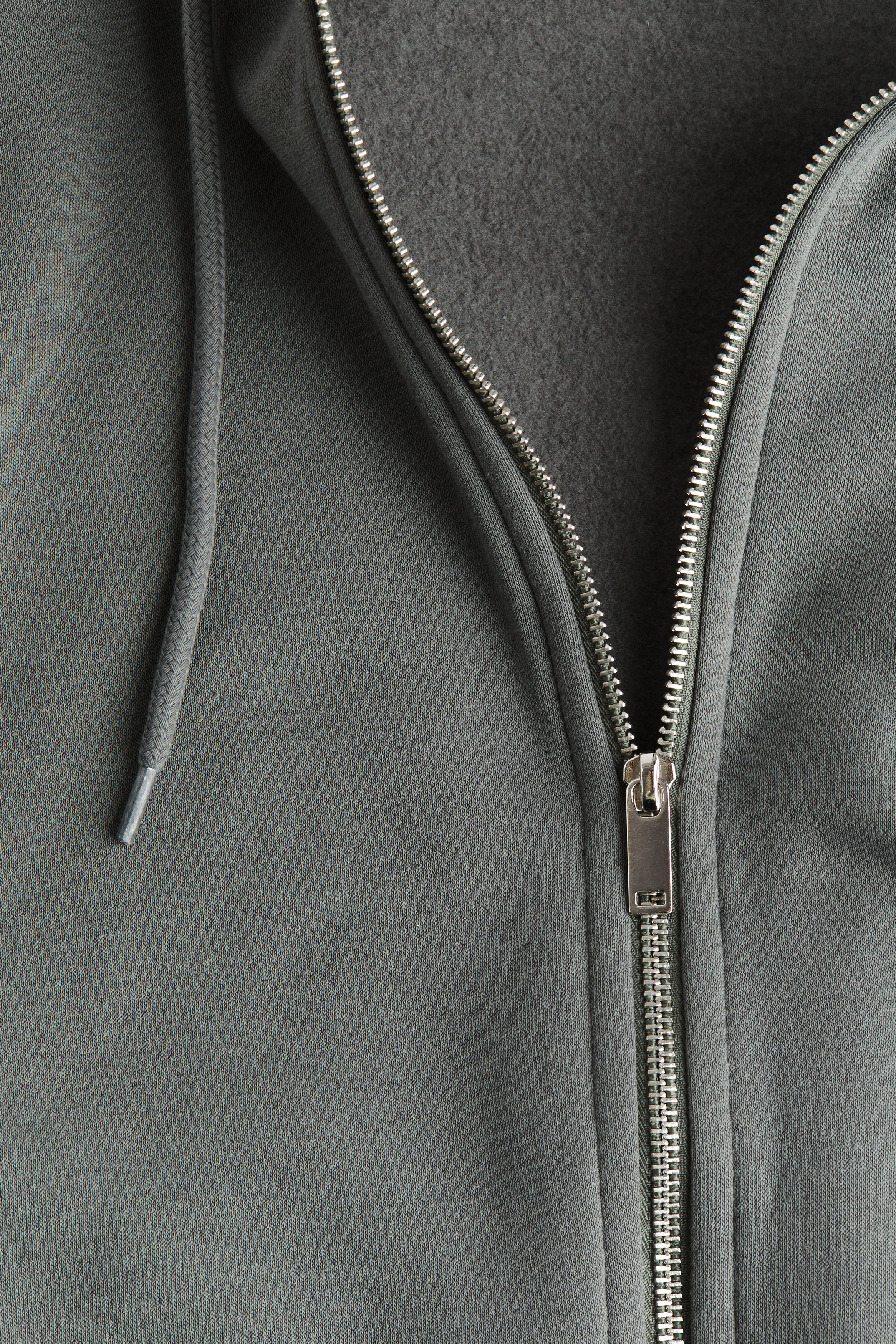 Oversized zip-through hoodie