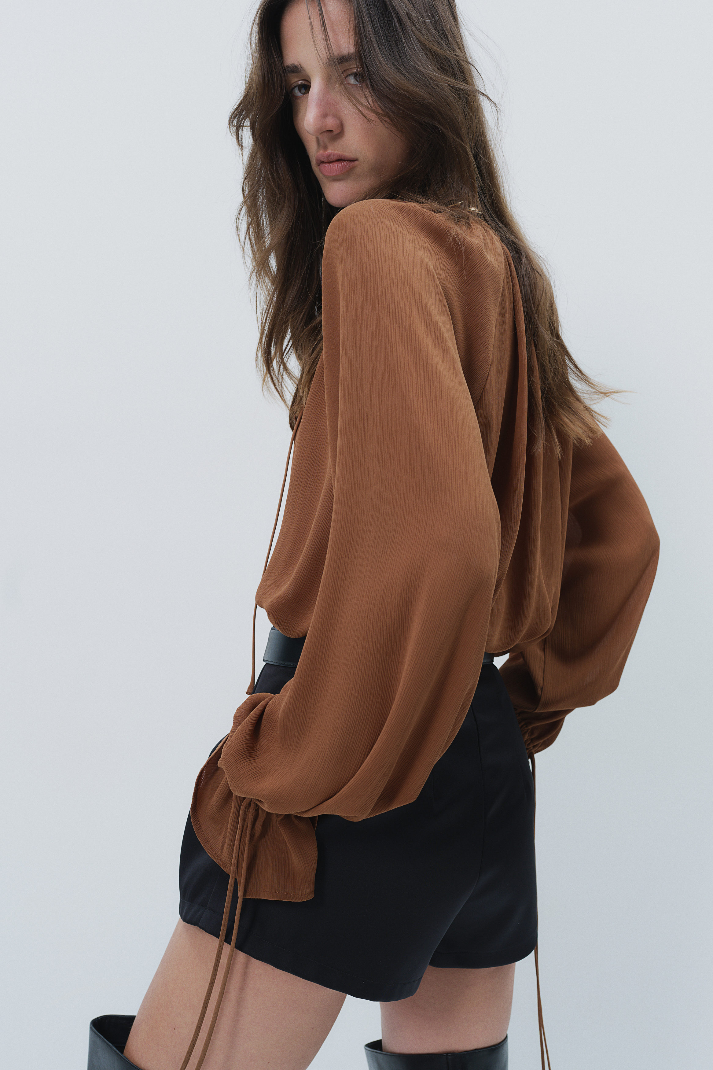Frilled blouse