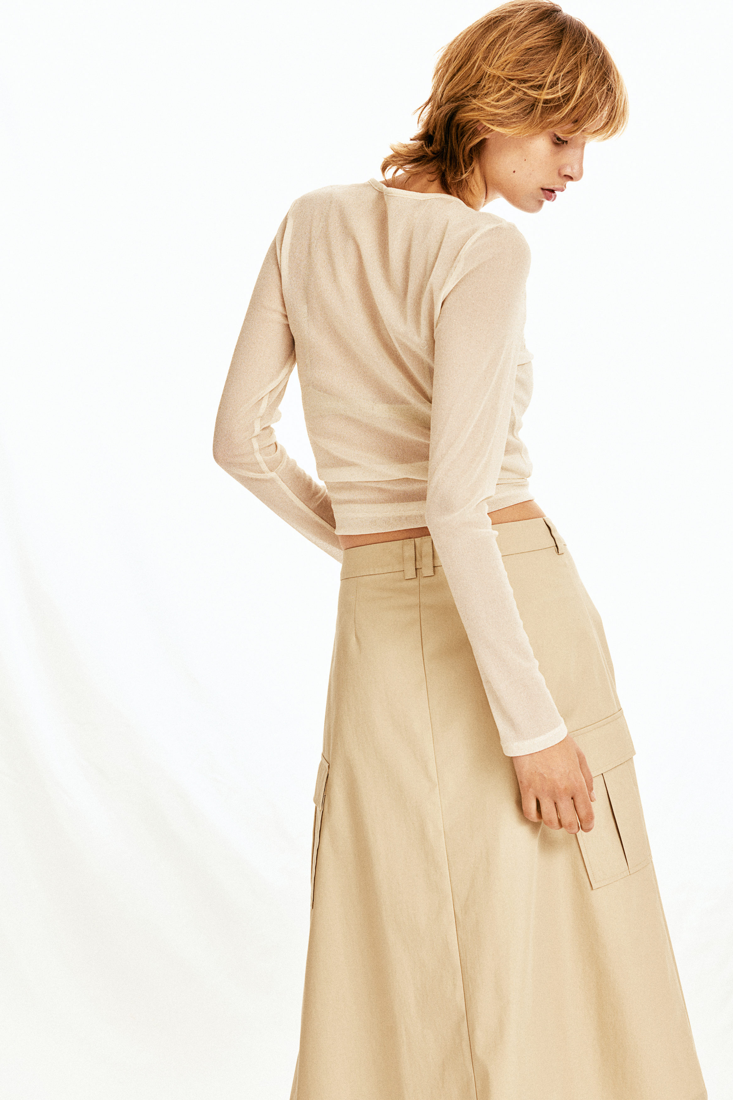 A-line cargo skirt