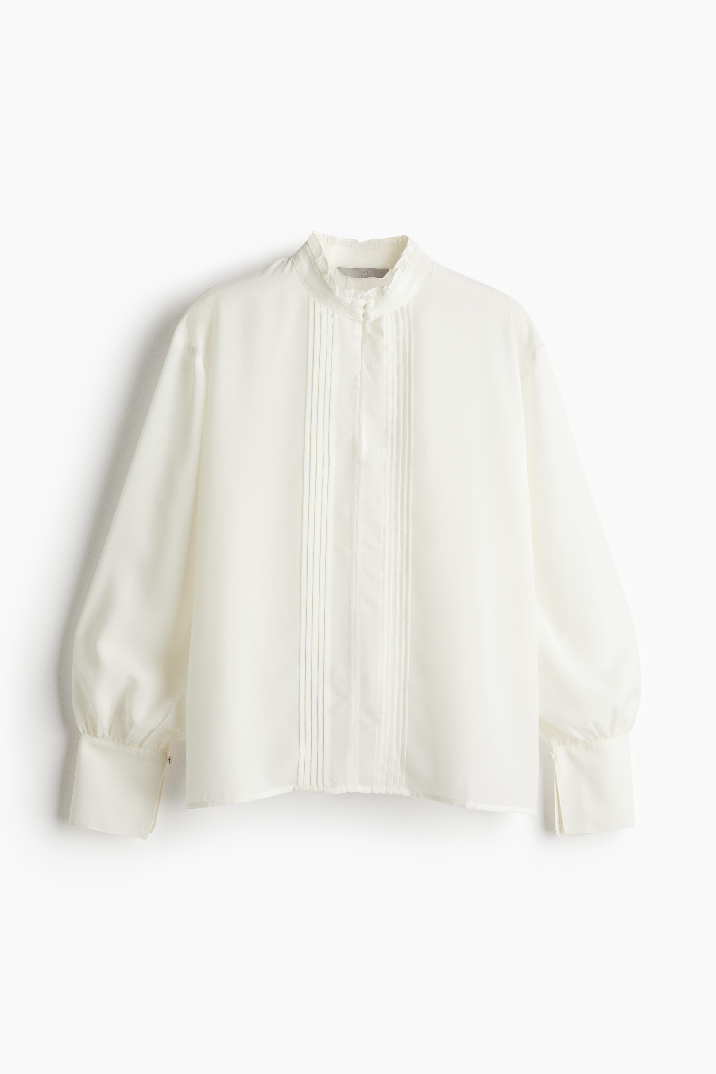 Sheer pintuck blouse