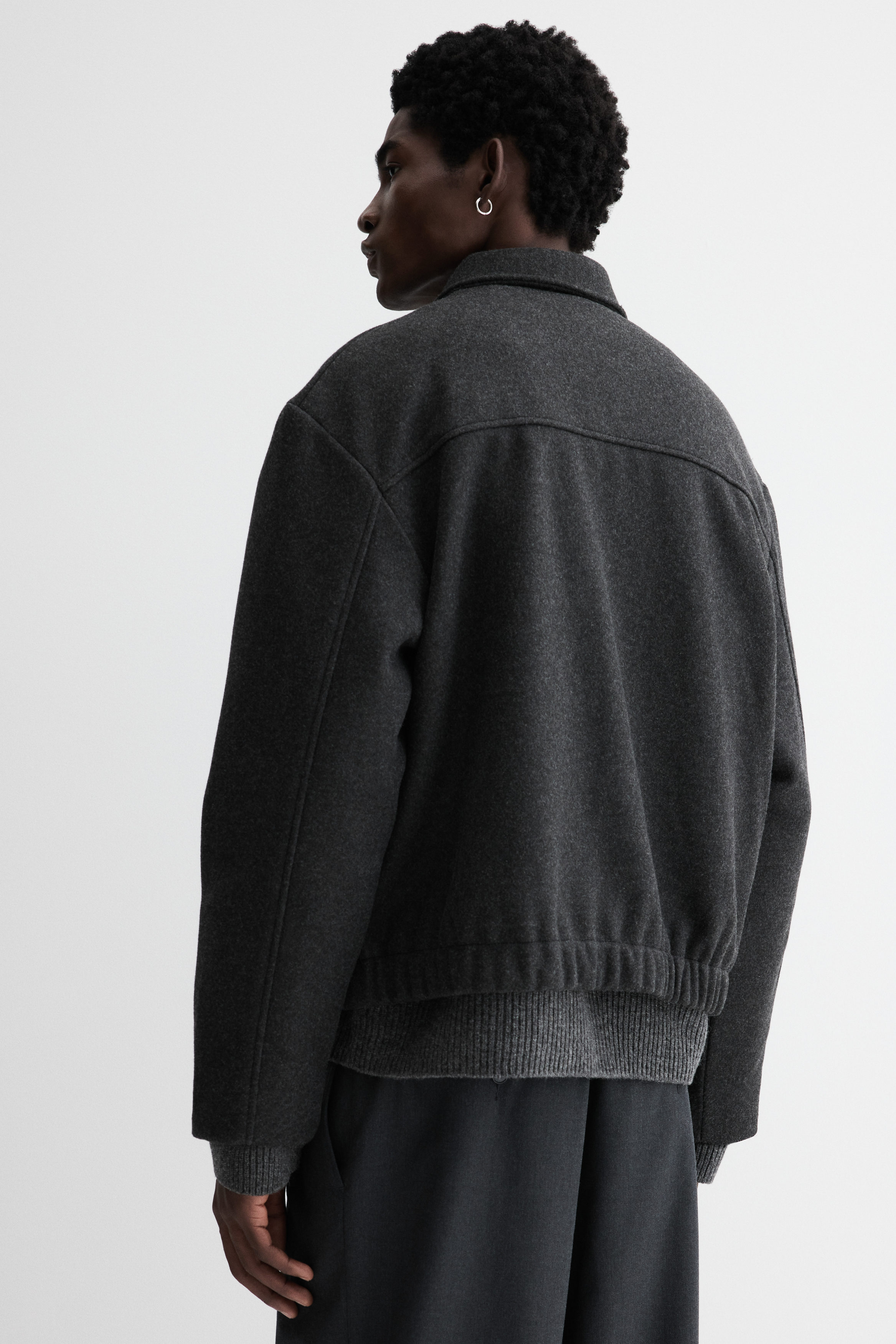 Regular Fit Felted shacket