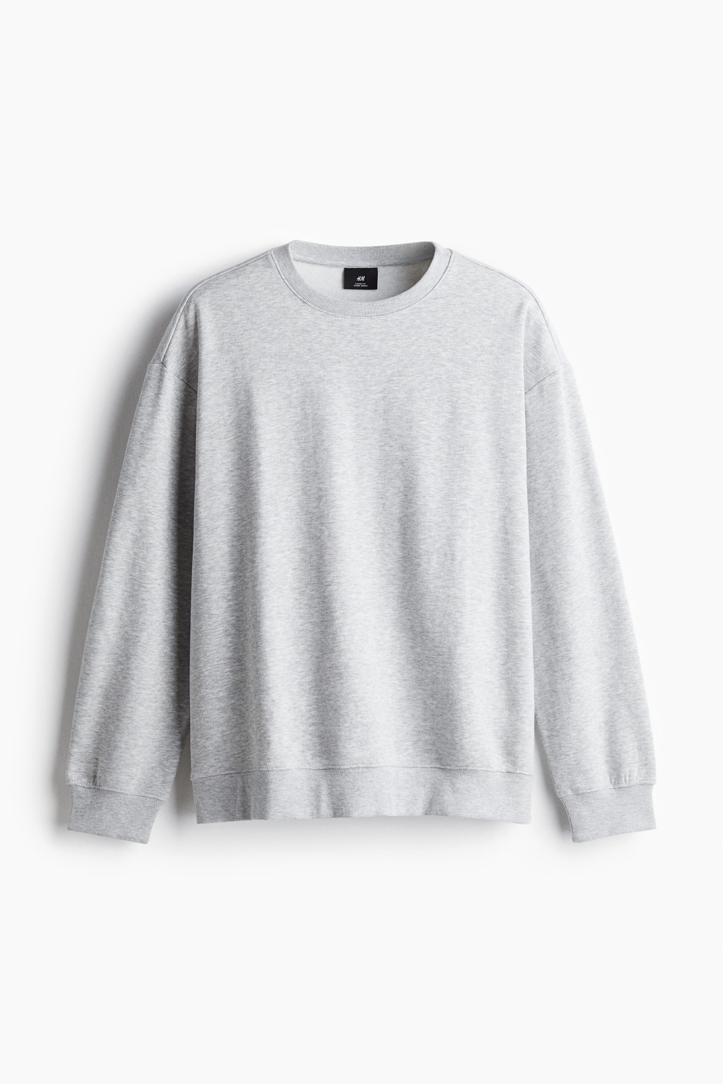 【新品未使用】muguet loose logo sweat gray Loose Fit Sweatshirt - Light gray - Men | H&M US