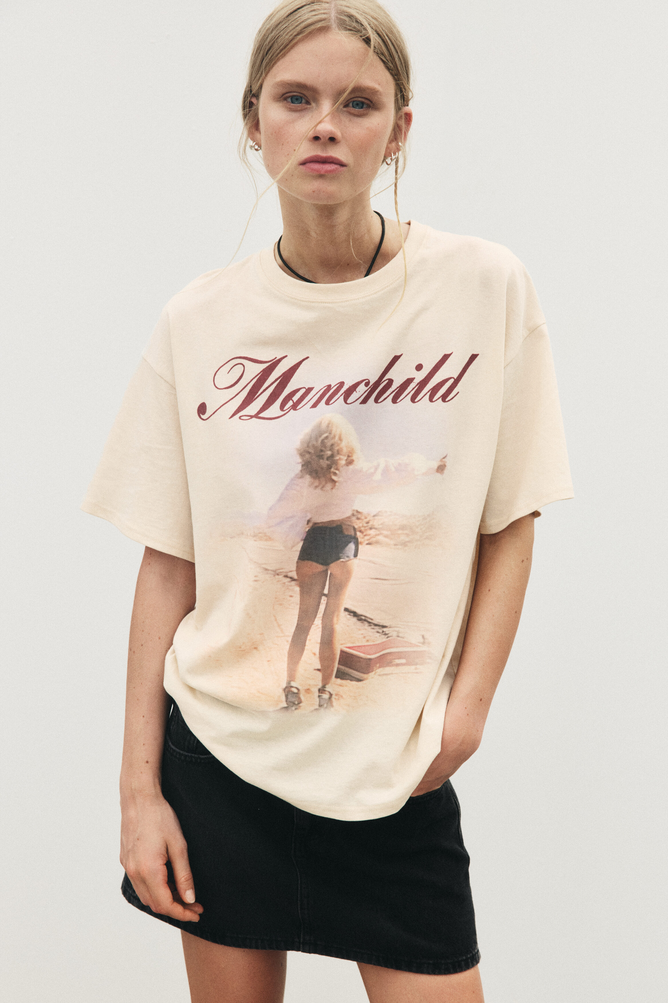 Oversized printed T-shirt