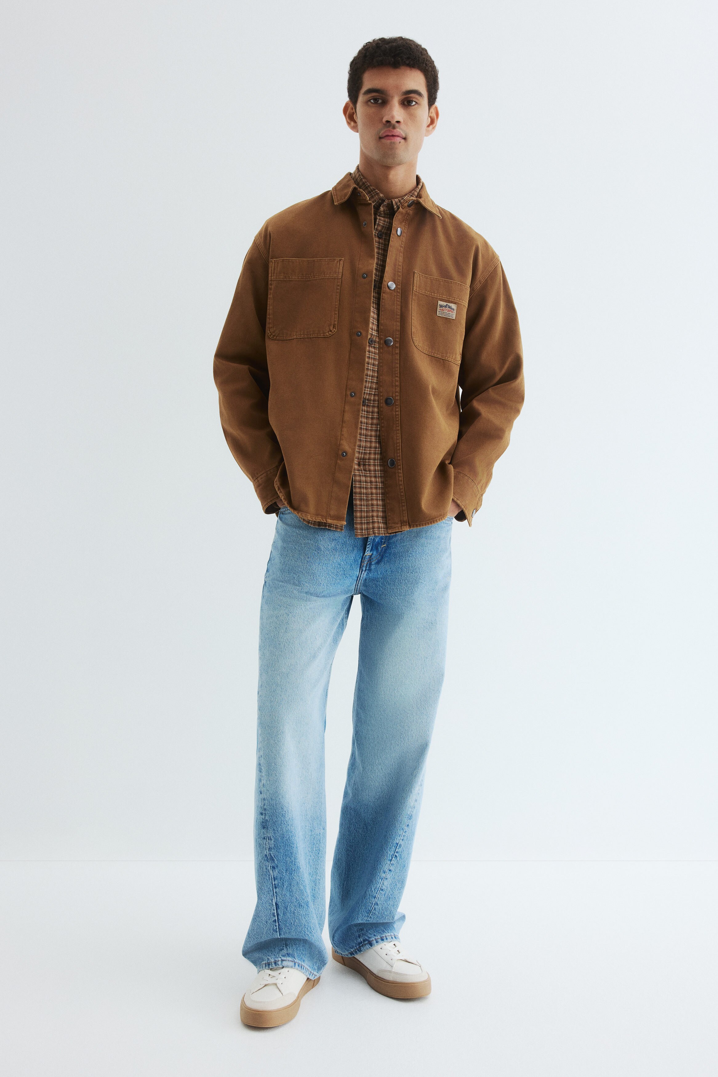 Oversized Fit Canvas overshirt