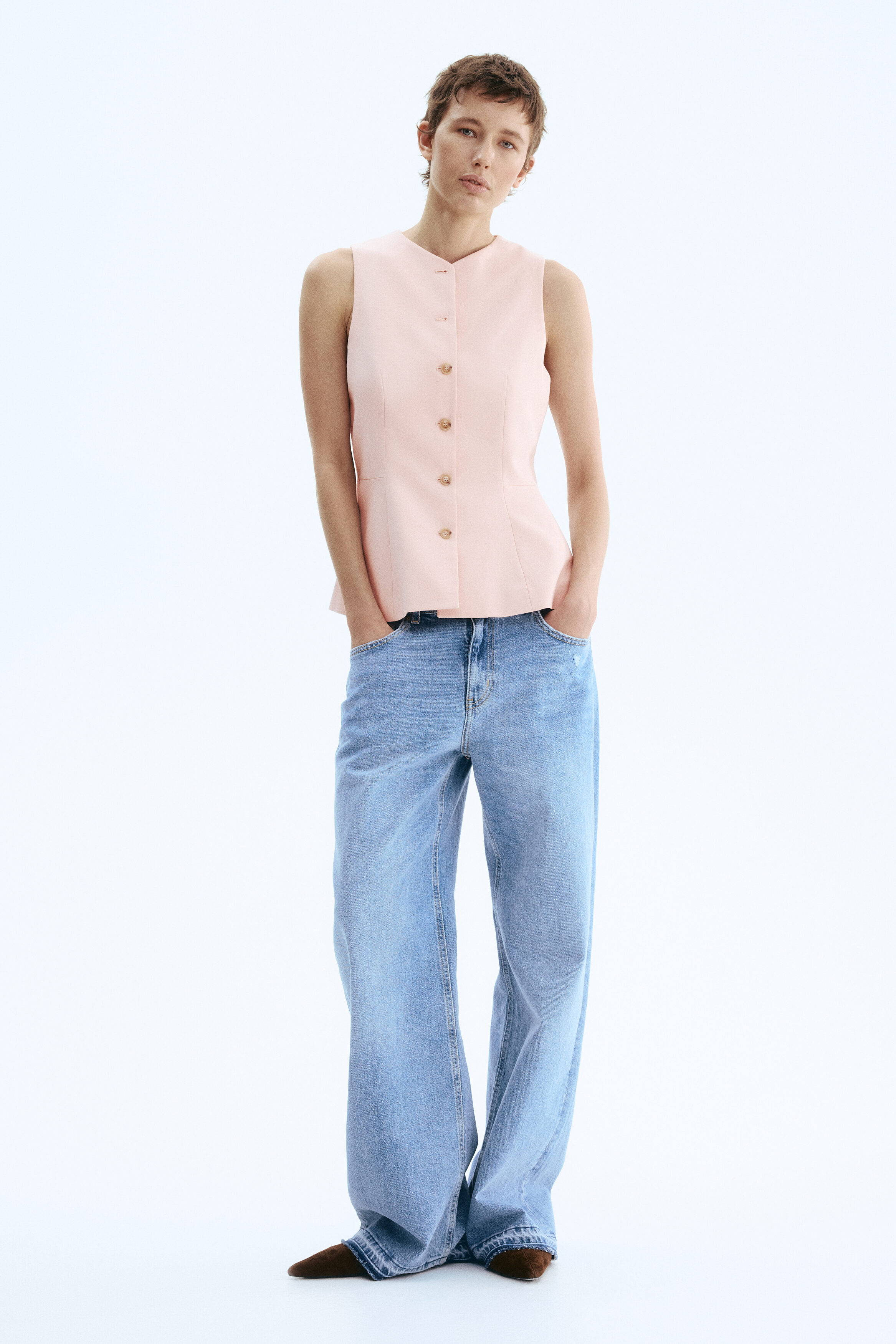 Peplum waistcoat