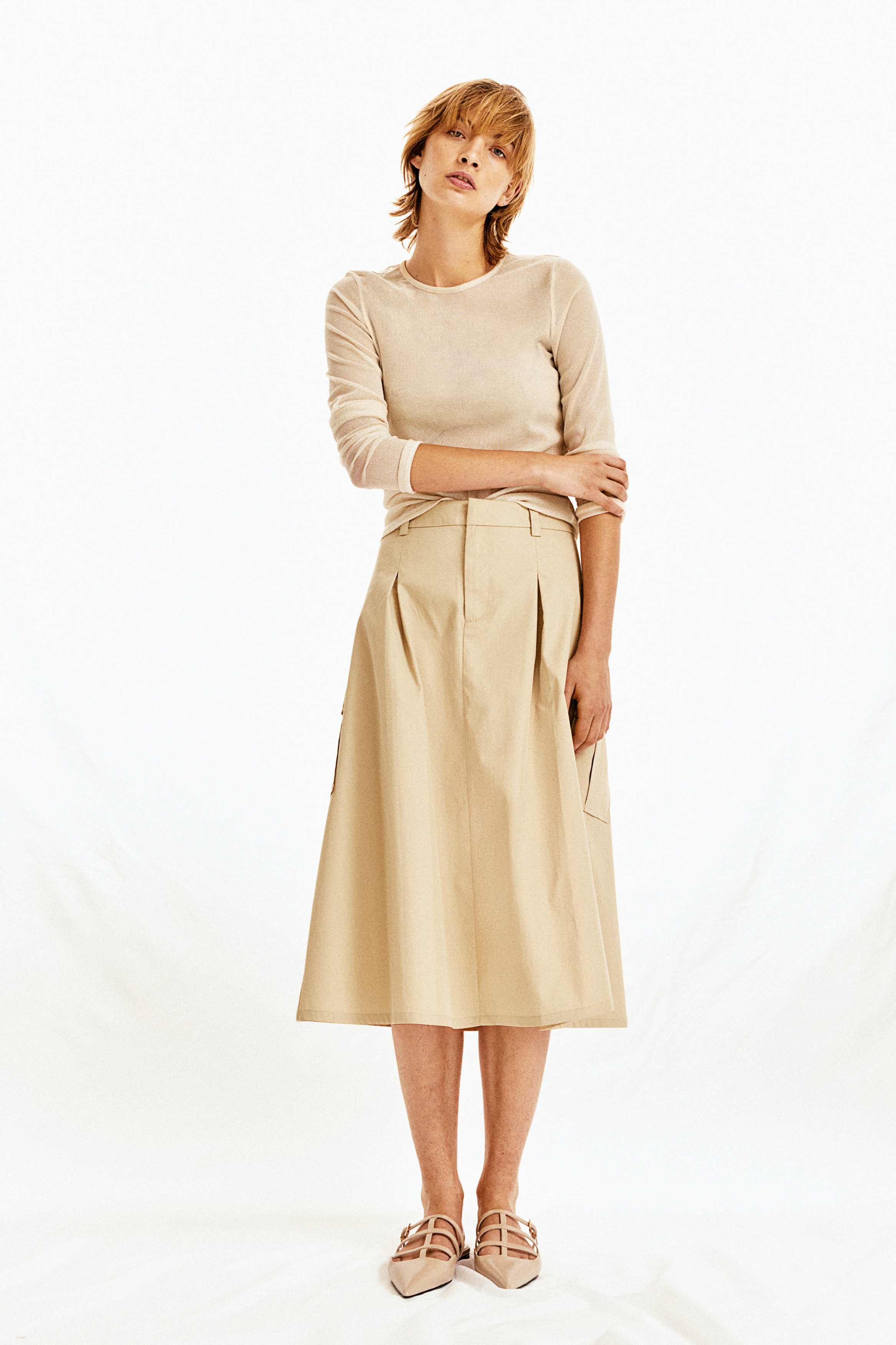 A-line cargo skirt