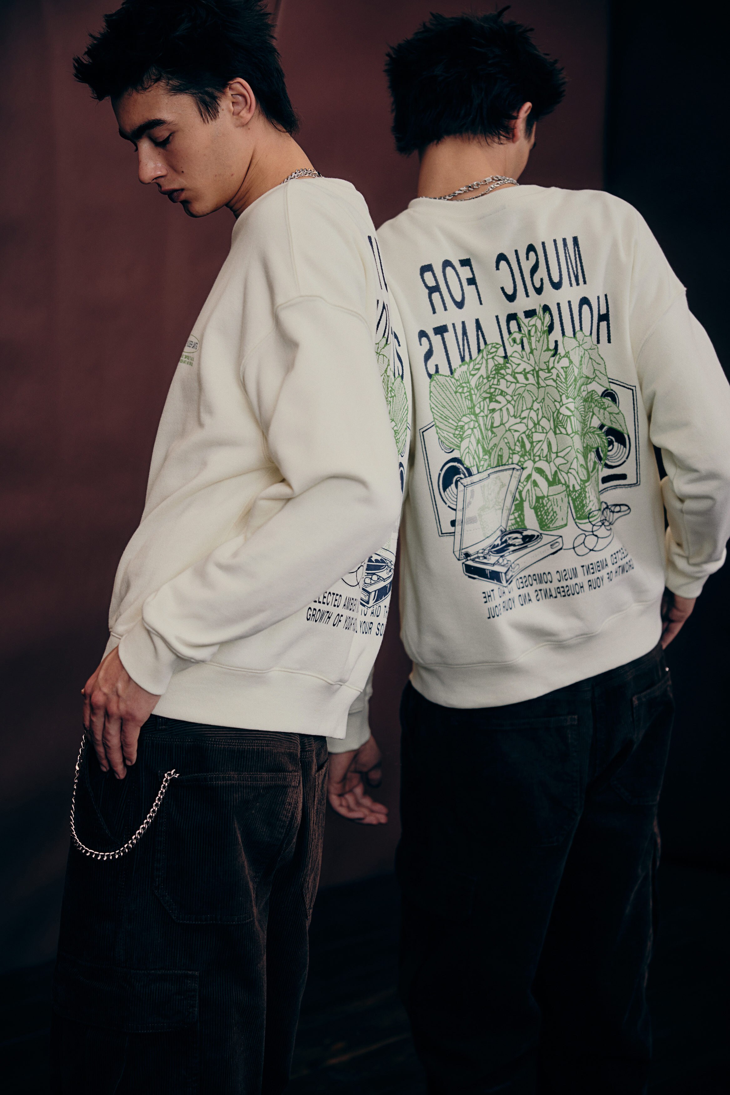 Oversized Fit Printed sweatshirt