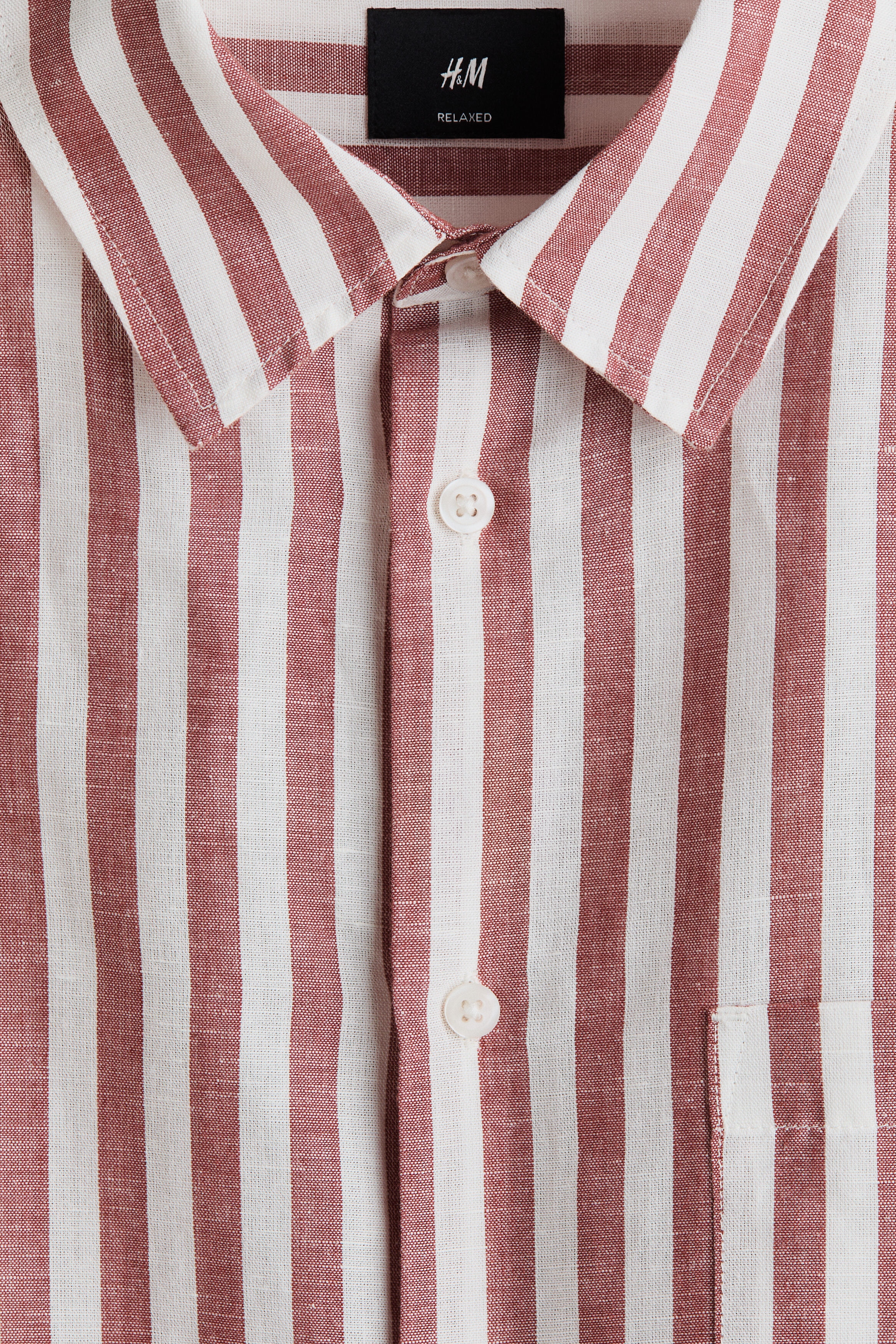 Relaxed Fit Linen-blend shirt