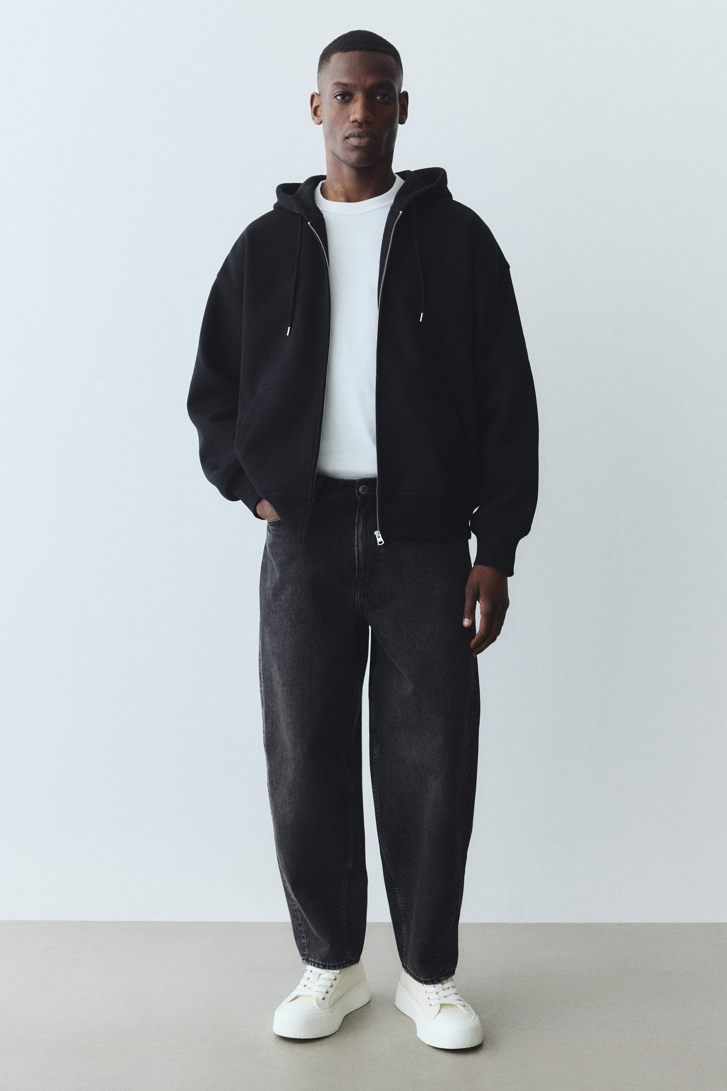 【極美品】ドゥーズィエムクラス Oversized Zip Hoodie Oversized Fit Zip-through hoodie