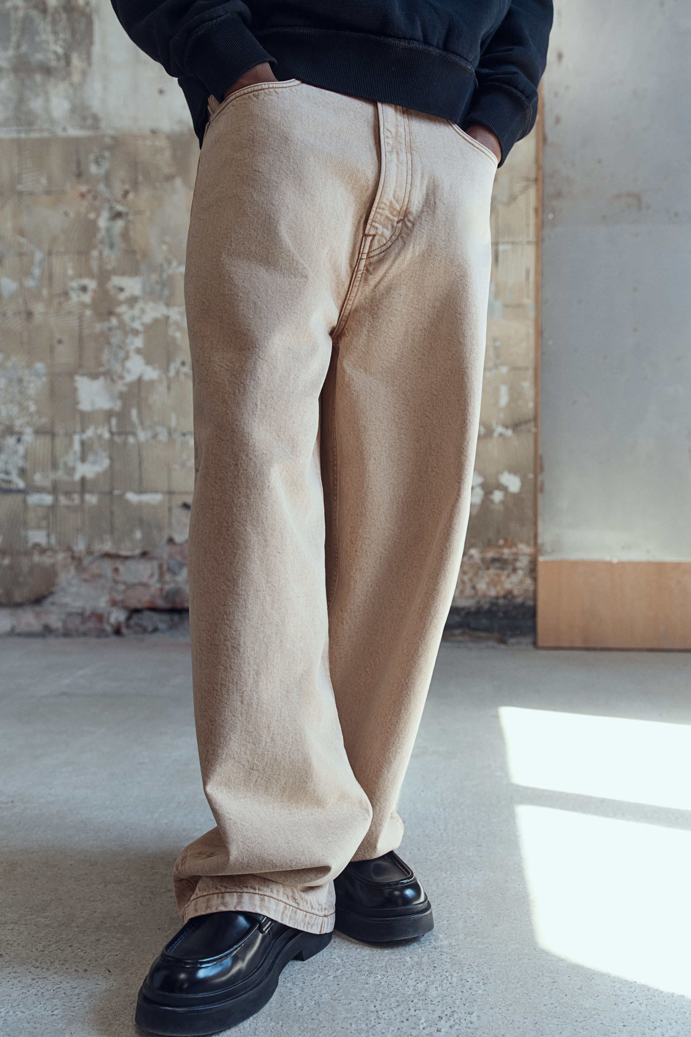 Not Dyed super baggy denim ベージュ super baggy denim | Not Dyed