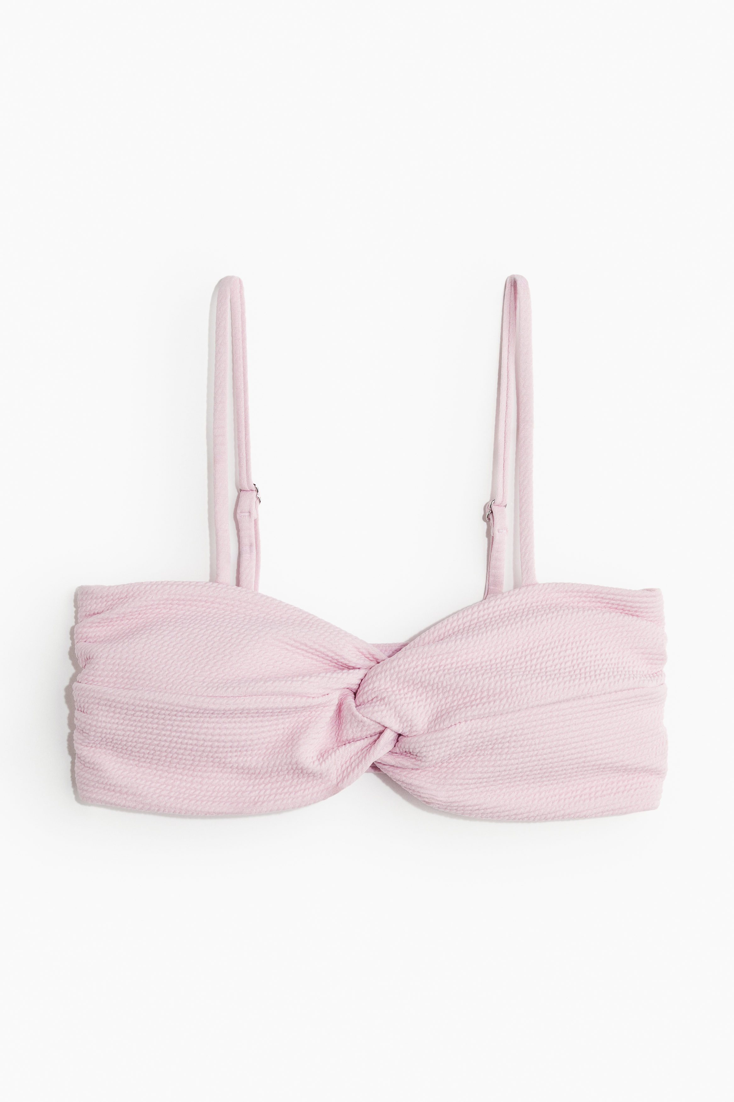 baby pink bandeau bikini