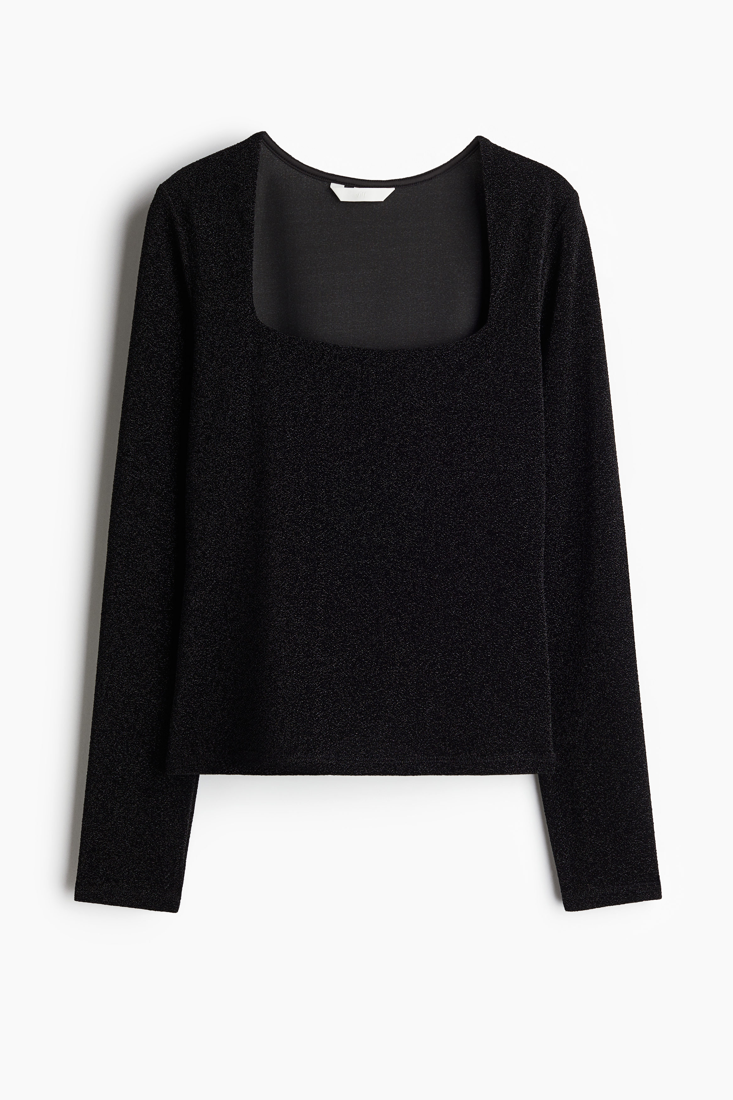 Long-sleeved jersey top
