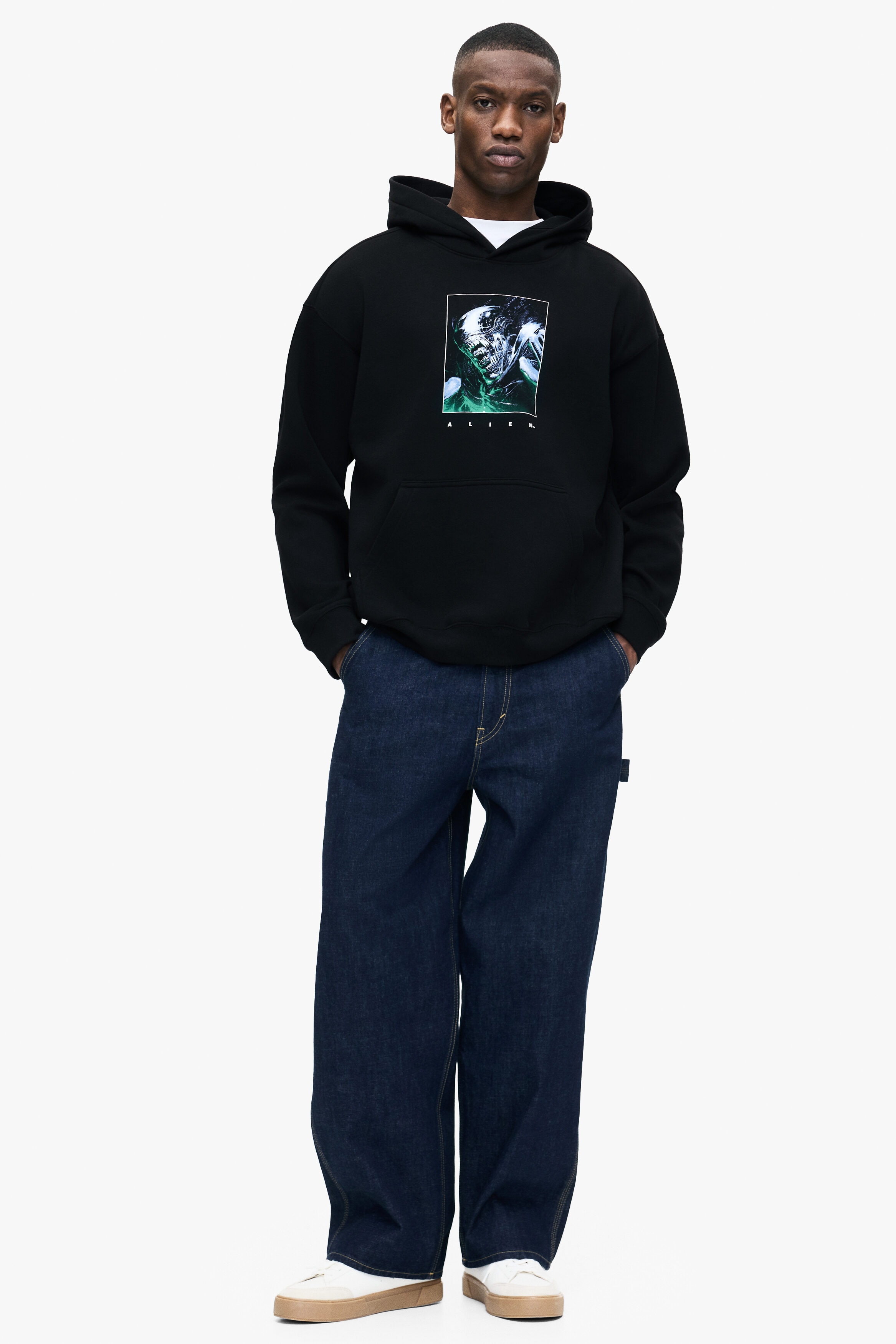 Loose Fit Printed hoodie