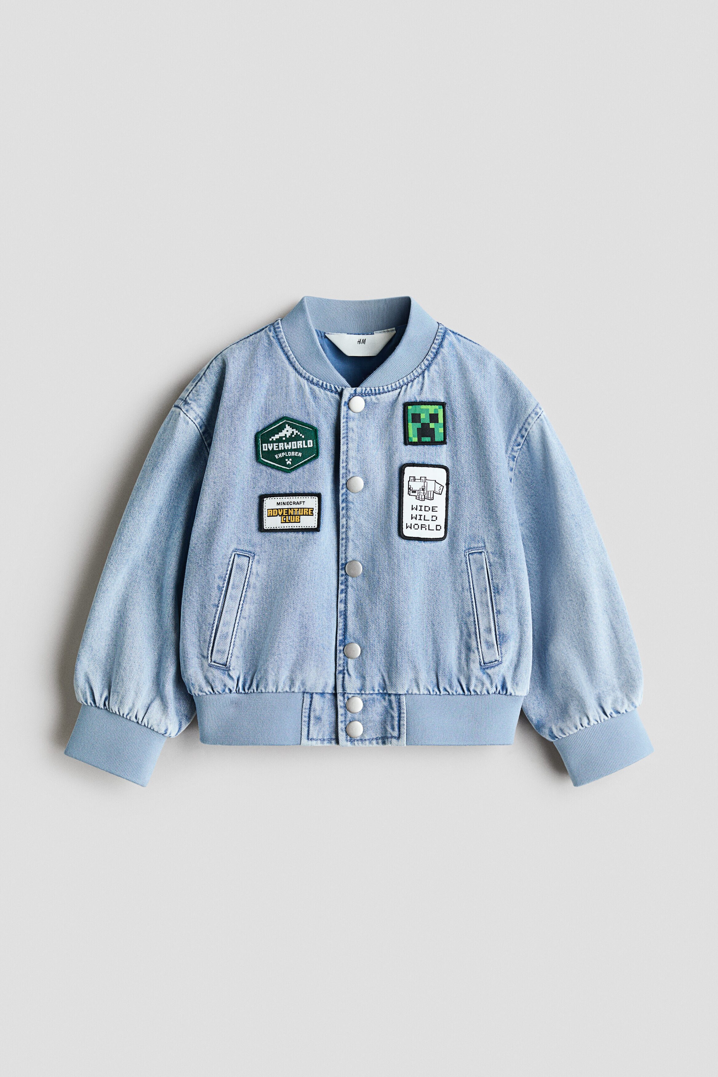 アイケーイー #012 BOMBER DENIM JACKET size1 Appliquéd denim bomber jacket
